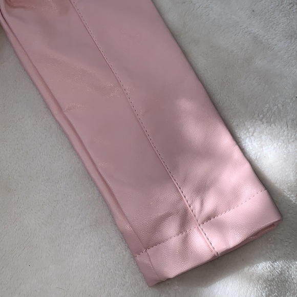 Tahari Pink Faux Leather Jacket 2T 🤩 EUC - Picture 4 of 15